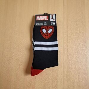 Marvel Black and Red Spider-Man Crew Socks